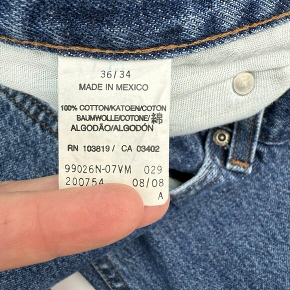 Harley-Davidson Mens Jeans 36x34 (Actual 35x33)  Denim Straight Leg Med Wash - Picture 9 of 9